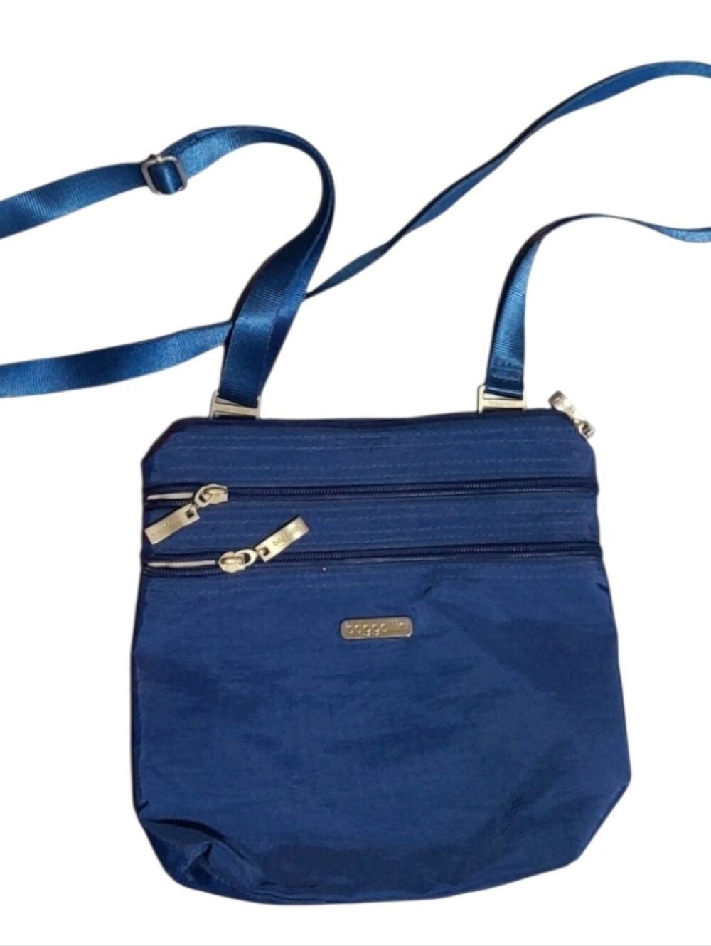 Baggallini Navy Blue Nylon Modern Pocket Crossbody Travel Bag